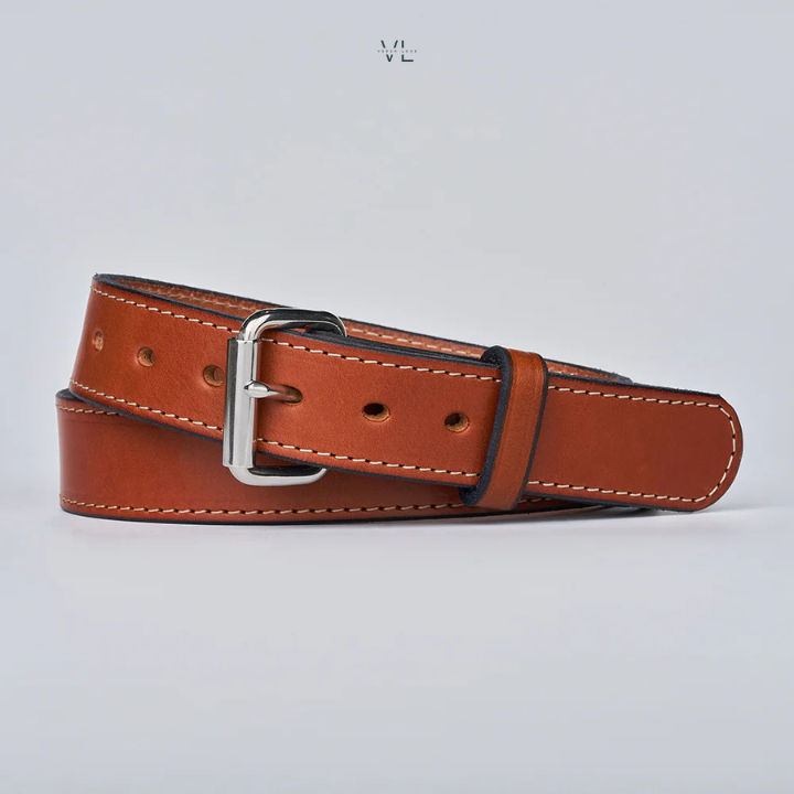 The Gunner Stitched Leather Belt