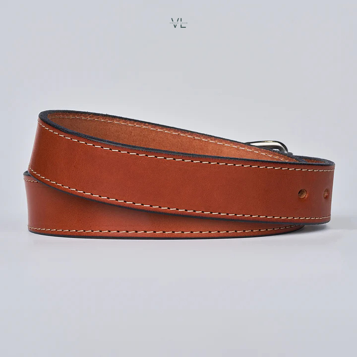 The Gunner Stitched Leather Belt