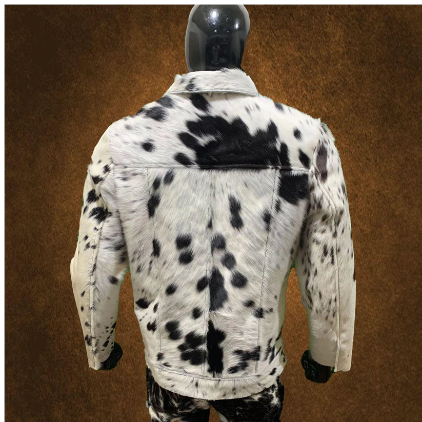 Men's Hair-On Cowhide Jacket – Genuine Hair On Leather
